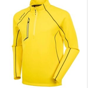 Sunice Allendale 2.0 Water Repellant Pullover Men's Sz M 1/2 Zip Yellow Midnight